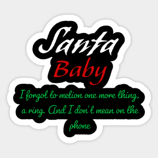 Santa Baby Sticker